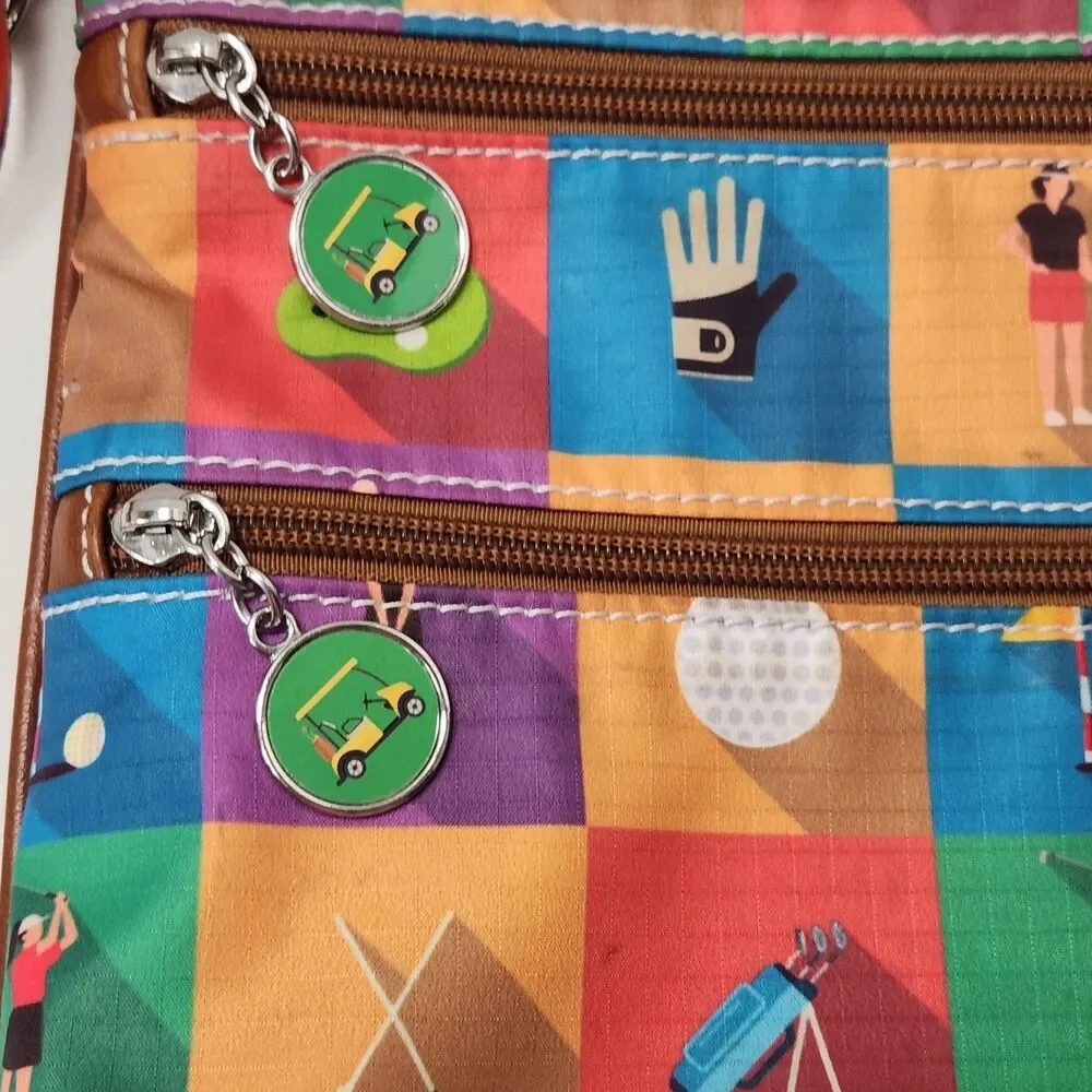 Sydney Love Sport Golf Crossbody Bag Championship Round Multi-Color Ripstop - Picture 7 of 16